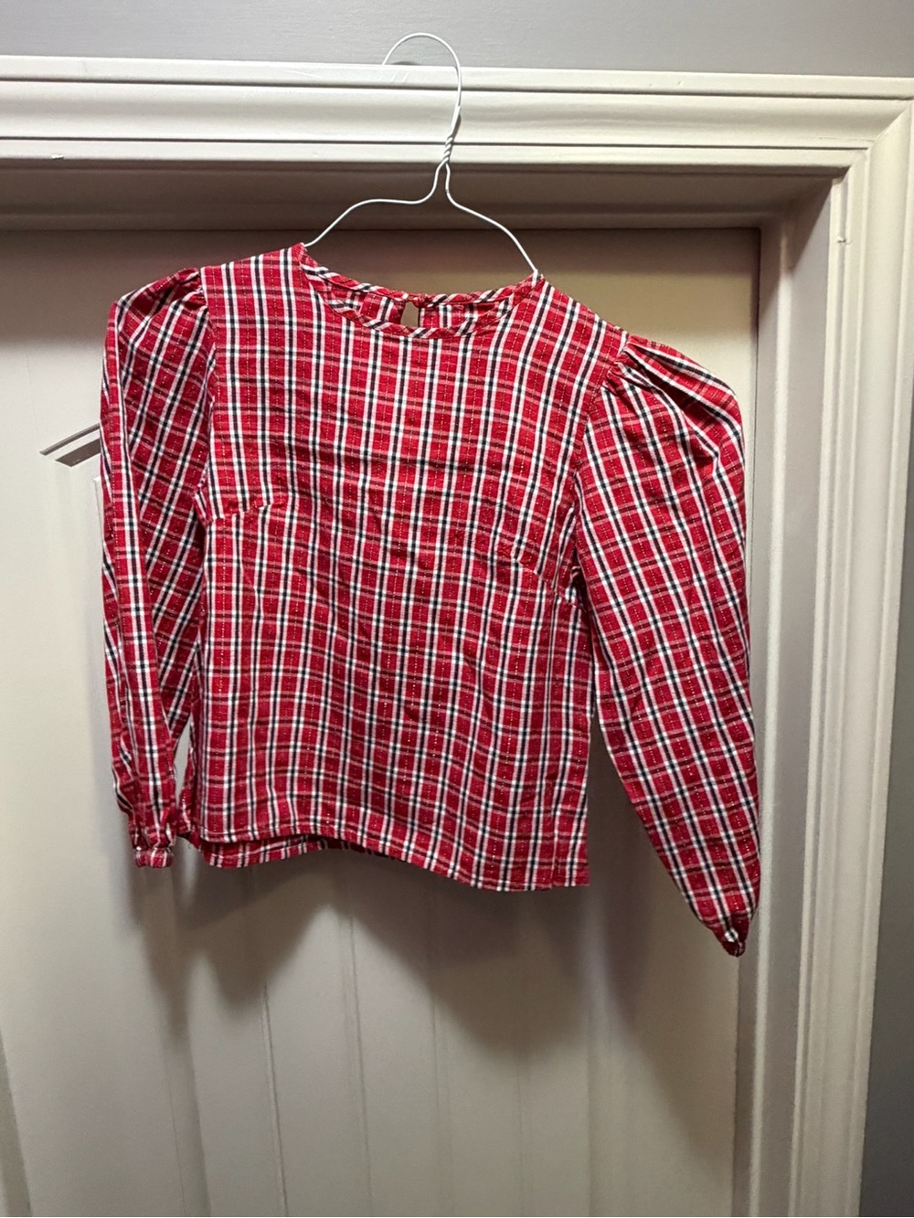 VGUC Gabby by Luli and Me Girls Size 12 Red Plaid Long-Sleeve Kids Top